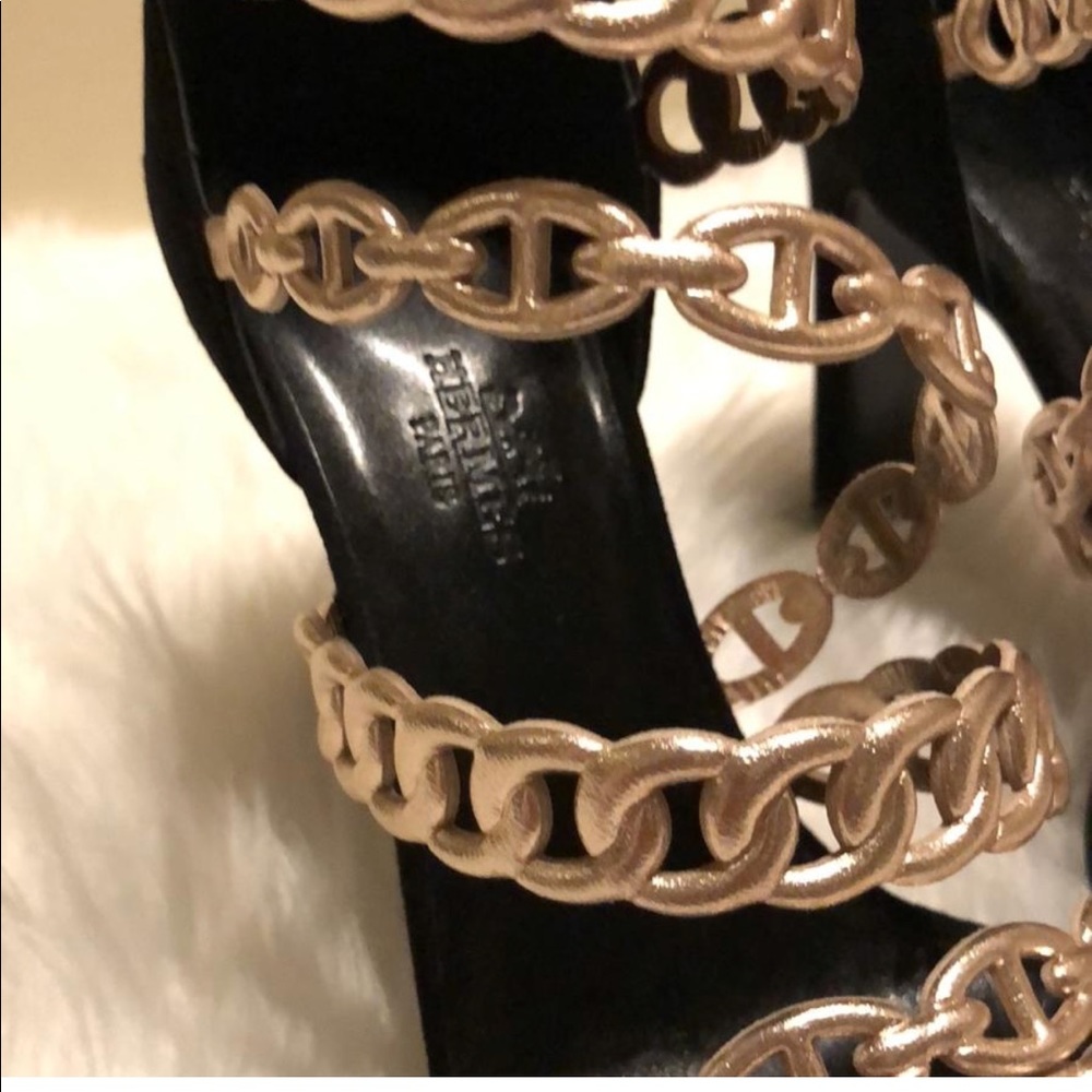 Hermès Lucie Nappa Metallise/Chèvre Velours - Picture 5 of 8